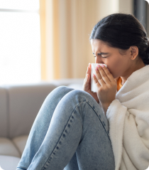 Adolescente con influenza